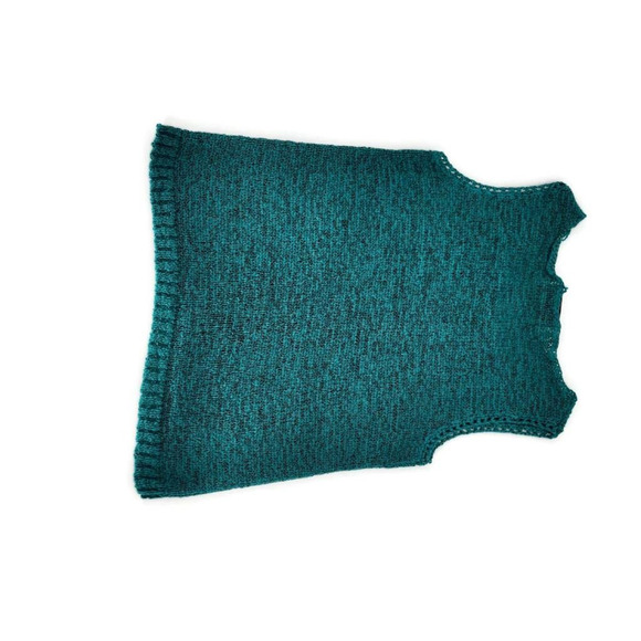 Lemon Grass Womens Tank Top Turquoise Green Heathered Sleeveless Scoop Neck M - Picture 6 of 11